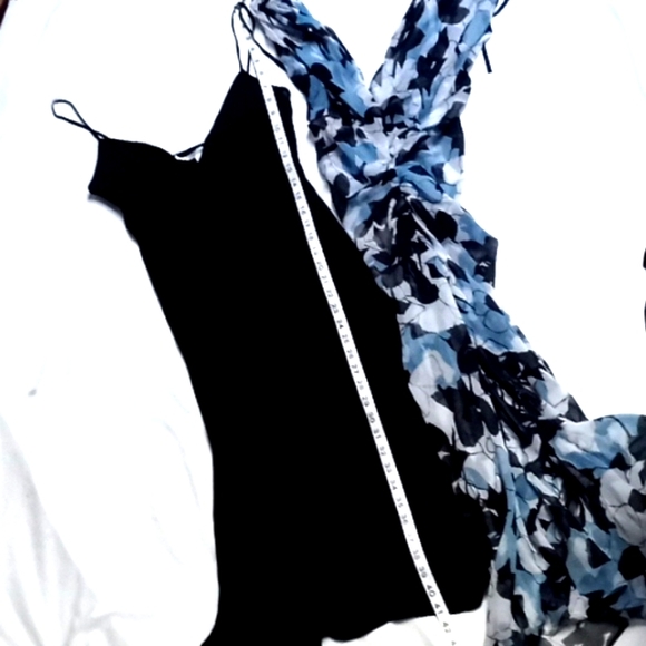 VTG DVF 2in1 100% Silk Day to Night Midi Dress LBD VINTAGE - Picture 14 of 16